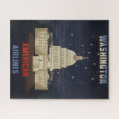 アメリカン航空のヴィンテージ旅行ポスター ジグソーパズル (横)