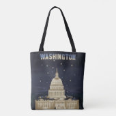 アメリカン航空のヴィンテージ旅行ポスター トートバッグ (裏面)