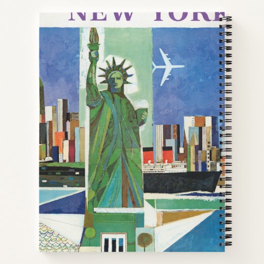 アメリカン航空のヴィンテージ旅行ポスター ノートブック (裏面)