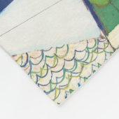 アメリカン航空のヴィンテージ旅行ポスター フリースブランケット (角)