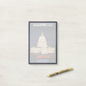 アメリカン航空のヴィンテージ旅行ポスター ポストイット (デスク上)