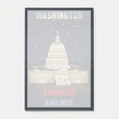 アメリカン航空のヴィンテージ旅行ポスター ポストイット (正面)