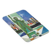 アメリカン航空のヴィンテージ旅行ポスター マグネット (右側)