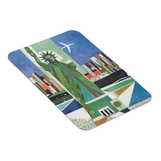 アメリカン航空のヴィンテージ旅行ポスター マグネット (右側)