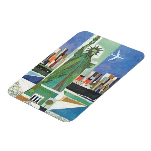 アメリカン航空のヴィンテージ旅行ポスター マグネット (左側)