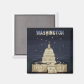 アメリカン航空のヴィンテージ旅行ポスター マグネット (正面/裏面)