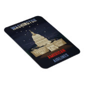 アメリカン航空のヴィンテージ旅行ポスター マグネット (右側)