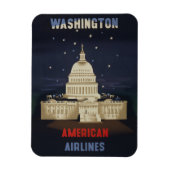 アメリカン航空のヴィンテージ旅行ポスター マグネット (縦)