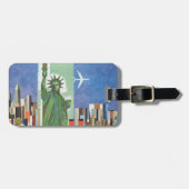 アメリカン航空のヴィンテージ旅行ポスター ラゲッジタグ (正面横)