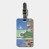 アメリカン航空のヴィンテージ旅行ポスター ラゲッジタグ (正面縦)