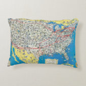 アメリカン航空システム地図 アクセントクッション (裏面)