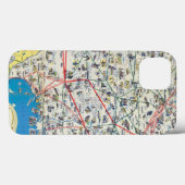 アメリカン航空システム地図 Case-Mate iPhoneケース (裏面 (横))