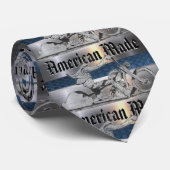 アメリカン製バイクもしくは自転車に乗る人スケッチネックタイ ネクタイ (ロール)