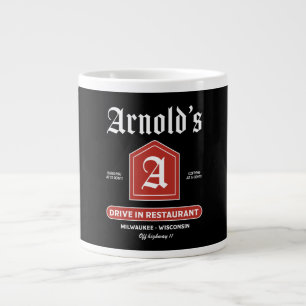 アメリカン1950年代のダイナー ジャンボコーヒーマグカップ