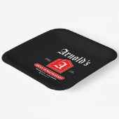 アメリカン1950年代のダイナー ペーパープレート (傾斜あり)