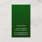 アメリカン・アイリッシュ・ルーツカスタム・ビジネス・カード 名刺 (裏面)