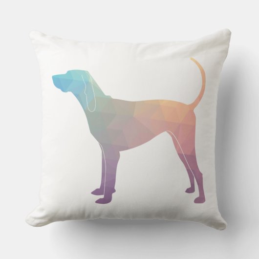 アメリカン・イングリッシュ幾何学模様シルエット クッション (正面)