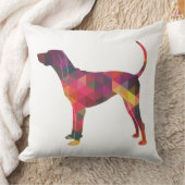 アメリカン・イングリッシュ幾何学模様シルエット クッション (ブランケット)