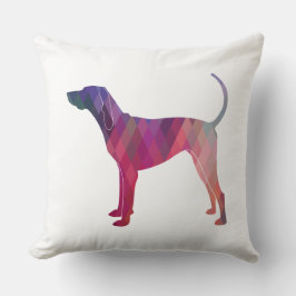 アメリカン・イングリッシュ幾何学模様シルエット クッション