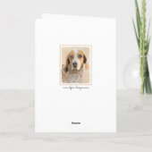 アメリカン·イングリッシュ·クー絵画ンハウンドズ-オリジナル·アート カード (裏面)