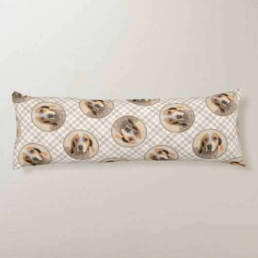 アメリカン・イングリッシュ・コンハウンド・レディ絵を描ックの犬 ボディピロー (裏面)