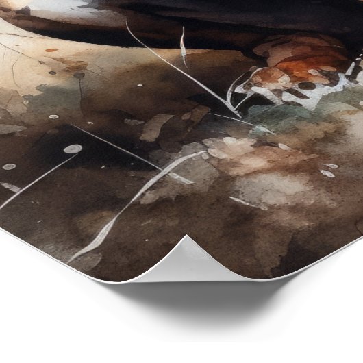 アメリカン・イングリッシュ・ハウンド・ドッグ・アートプリントポスター ポスター (角)