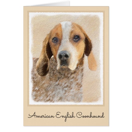 アメリカン・イングリッ絵画グ・ハウンド – Dog Art (正面)