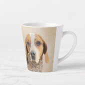 アメリカン・イングリッ絵画グ・ハウンド – Dog Art カフェラテマグ (右)