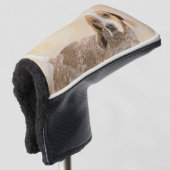 アメリカン・イングリッ絵画グ・ハウンド – Dog Art ゴルフヘッドカバー (3/4 正面)