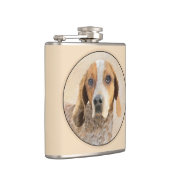 アメリカン・イングリッ絵画グ・ハウンド – Dog Art フラスク (右)
