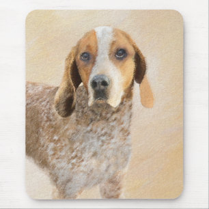 アメリカン・イングリッ絵画グ・ハウンド – Dog Art マウスパッド