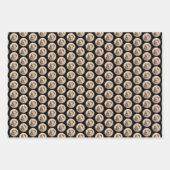 アメリカン・イングリッ絵画グ・ハウンド – Dog Art ラッピングペーパーシート (正面3)