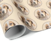 アメリカン・イングリッ絵画グ・ハウンド – Dog Art ラッピングペーパー (ロールコーナー)