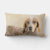 アメリカン・イングリッ絵画グ・ハウンド – Dog Art ランバークッション (裏面)