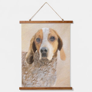 アメリカン・イングリッ絵画グ・ハウンド – Dog Art 吊り下げ型タペストリー