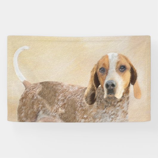 アメリカン・イングリッ絵画グ・ハウンド – Dog Art 横断幕 (横)