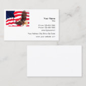 アメリカン·イーグルをテーマにした 名刺 (正面/裏面)