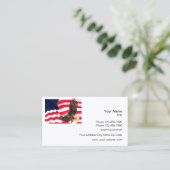 アメリカン·イーグルをテーマにした 名刺 (スタンド正面)