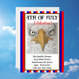 アメリカン・イーグルカスタマイズ可能な愛国的招待状 招待状