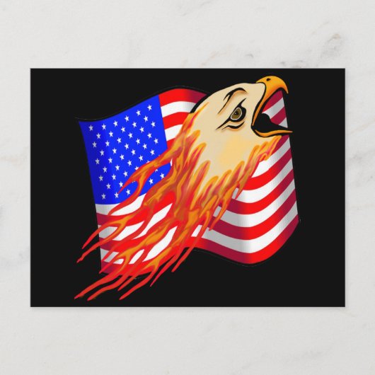 アメリカン・イーグルバイクもしくは自転車に乗る人Tシャツギフト ポストカード (正面)