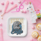 アメリカン・イーグル上質ヴィンテージ愛国心 ペーパープレート (パーティー)