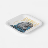 アメリカン・イーグル上質ヴィンテージ愛国心 ペーパープレート (傾斜あり)