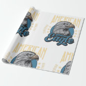 アメリカン・イーグル上質ヴィンテージ愛国心 ラッピングペーパー (アンロールド)