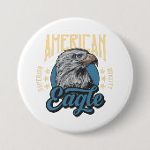 アメリカン・イーグル上質ヴィンテージ愛国心 缶バッジ (正面)