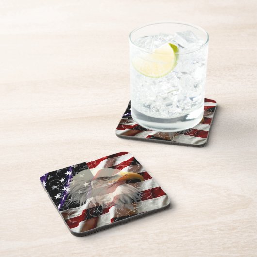 アメリカン・イーグル国旗のコースター コースター (右側)