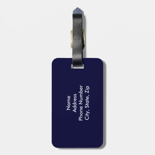 アメリカン・イーグル国旗のラゲージタグ ラゲッジタグ (裏面縦)