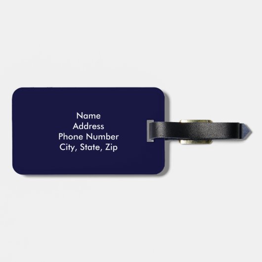 アメリカン・イーグル国旗のラゲージタグ ラゲッジタグ (裏面横)