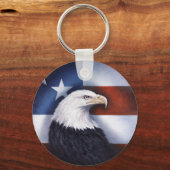 アメリカン・イーグル州旗 キーホルダー (正面)