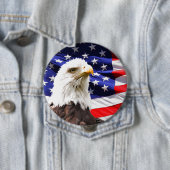 アメリカン・イーグル州旗 缶バッジ (インサイチュ)