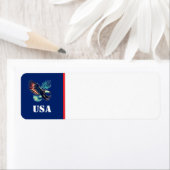 アメリカン・イーグル愛国国旗の青 ラベル (インサイチュ)